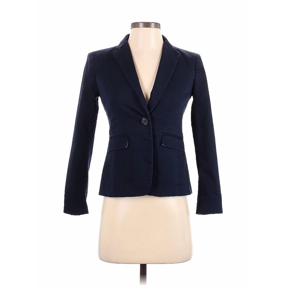 Anna Taylor Petite Blazer in Navy Blue - Picture 3 of 4